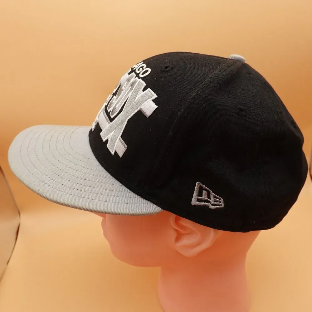 Chicago White Sox Hat Cap Snap Back Black Gray MLB Baseball Mens New Era